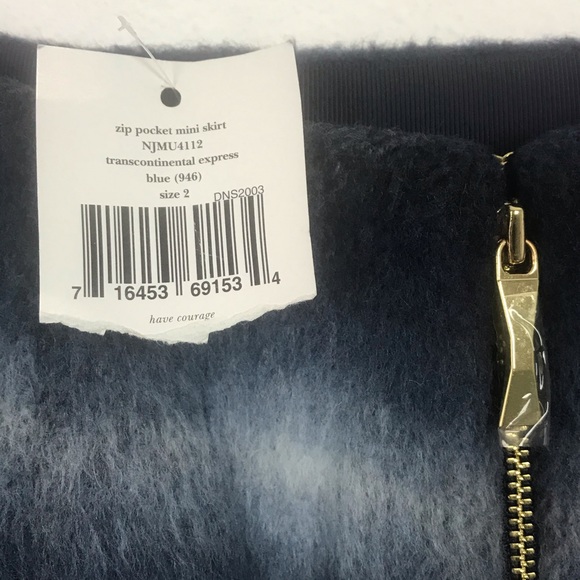 Kate Spade Transcontinental Express Blue Skirt 2 - Picture 6 of 7